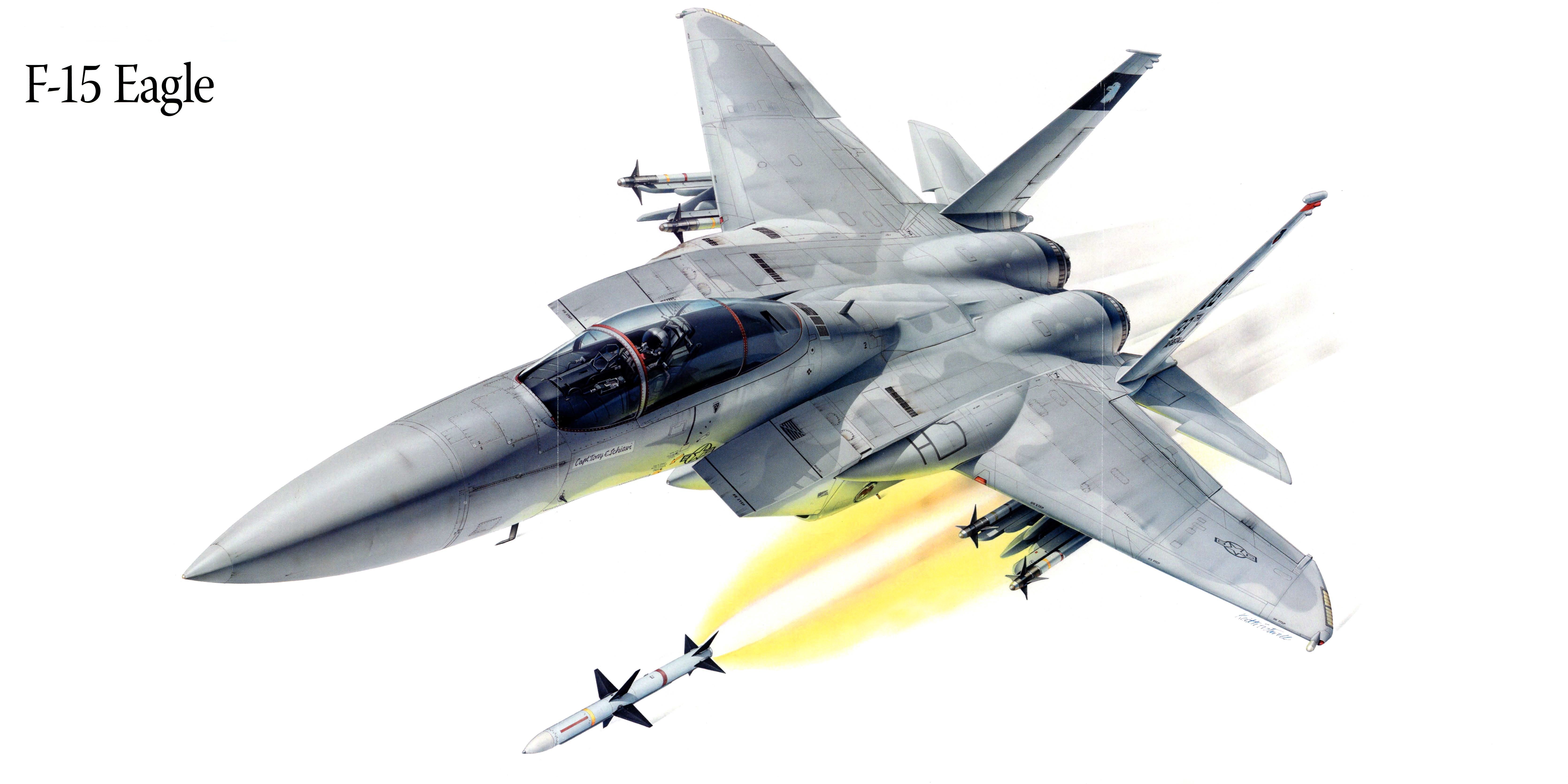 f 15, Eagle, Military, War, Art, Painting, Airplane, Aircraft, Weapon, Fighter Wallpaper