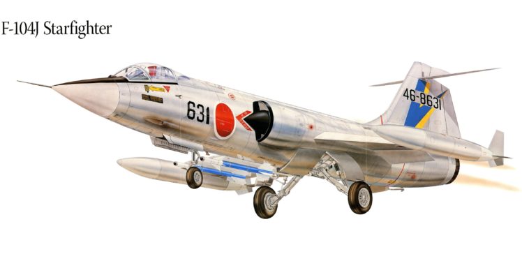 f 104j, Starfighter, Military, War, Art, Painting, Airplane, Aircraft, Weapon, Fighter HD Wallpaper Desktop Background