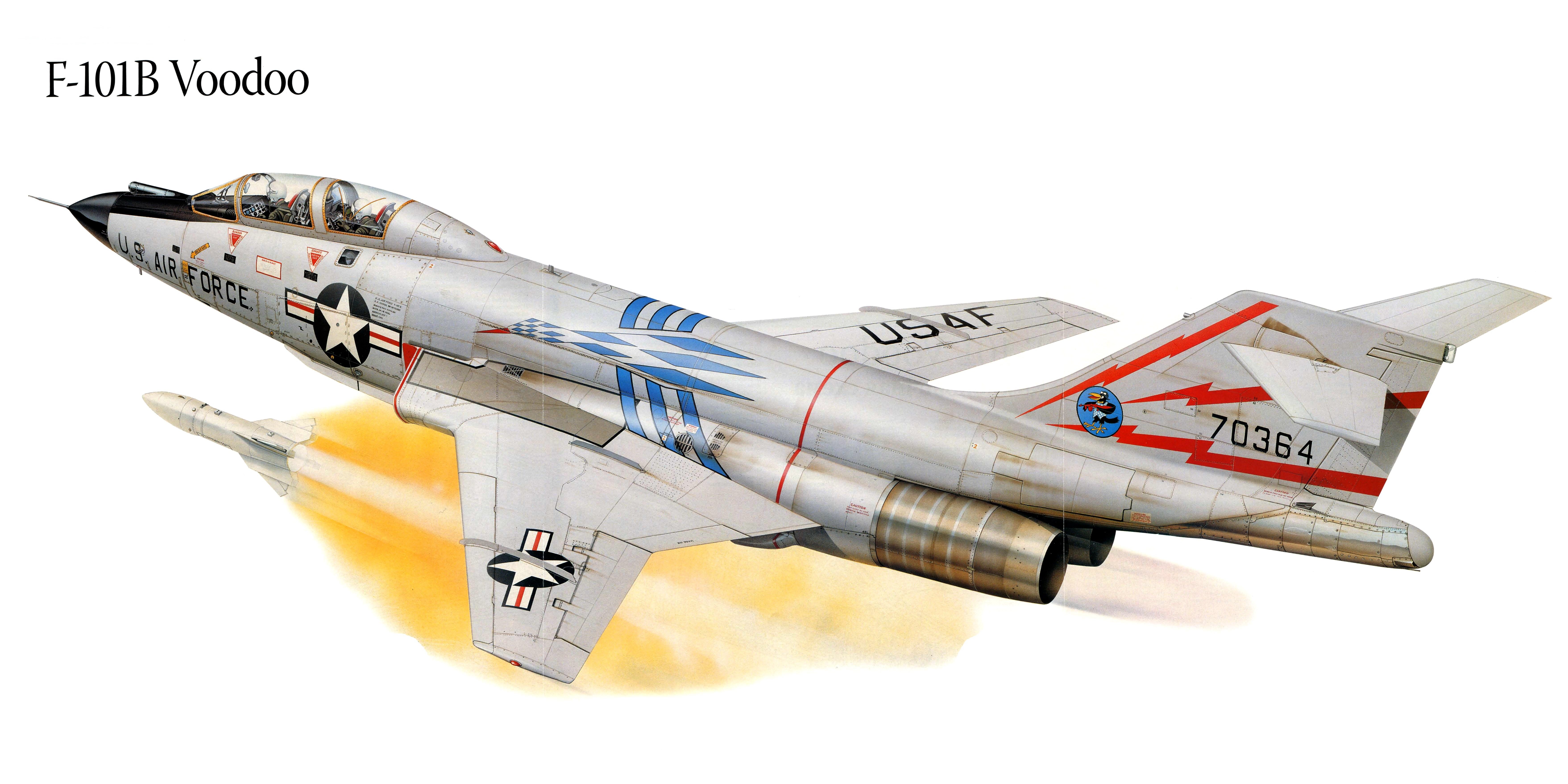 f 101b, Voodo, Military, War, Art, Painting, Airplane, Aircraft, Weapon, Fighter Wallpaper