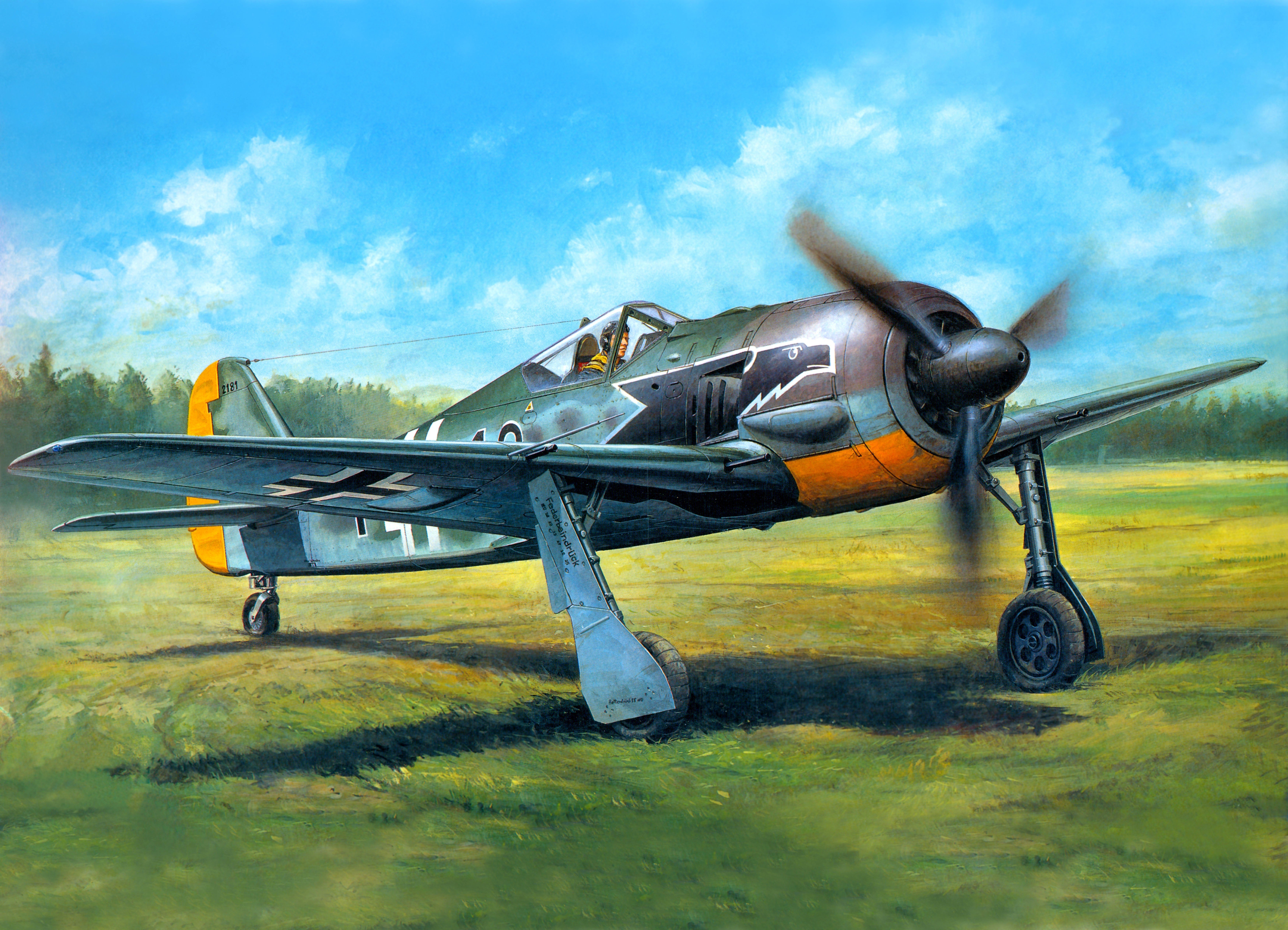 focke, Wulf, Fw190a3, Military, War, Art, Painting, Airplane, Aircraft, Weapon, Fighter Wallpaper