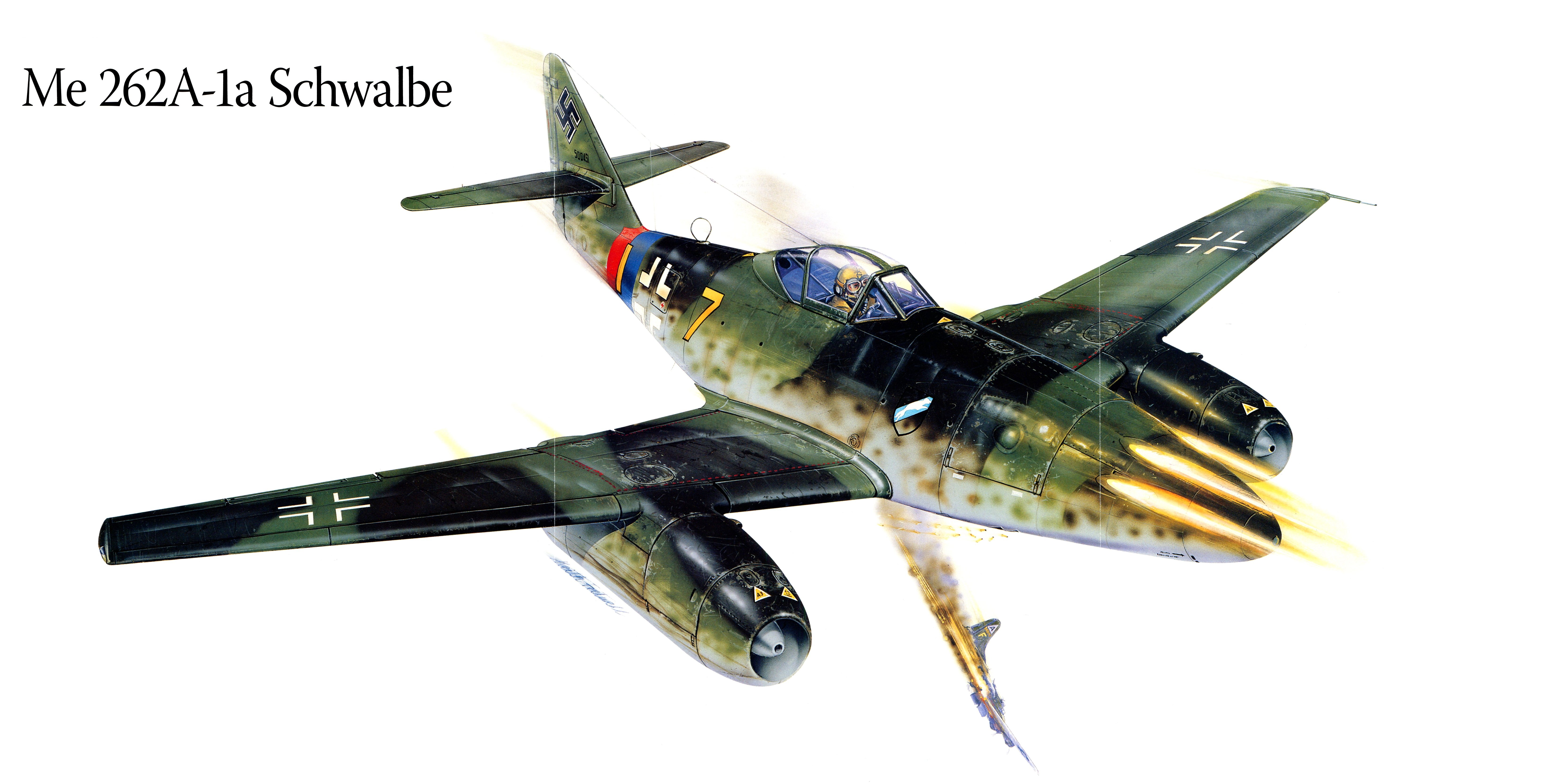 me 262a 1a, Schwalbe, Military, War, Art, Painting, Airplane, Aircraft, Weapon, Fighter Wallpaper
