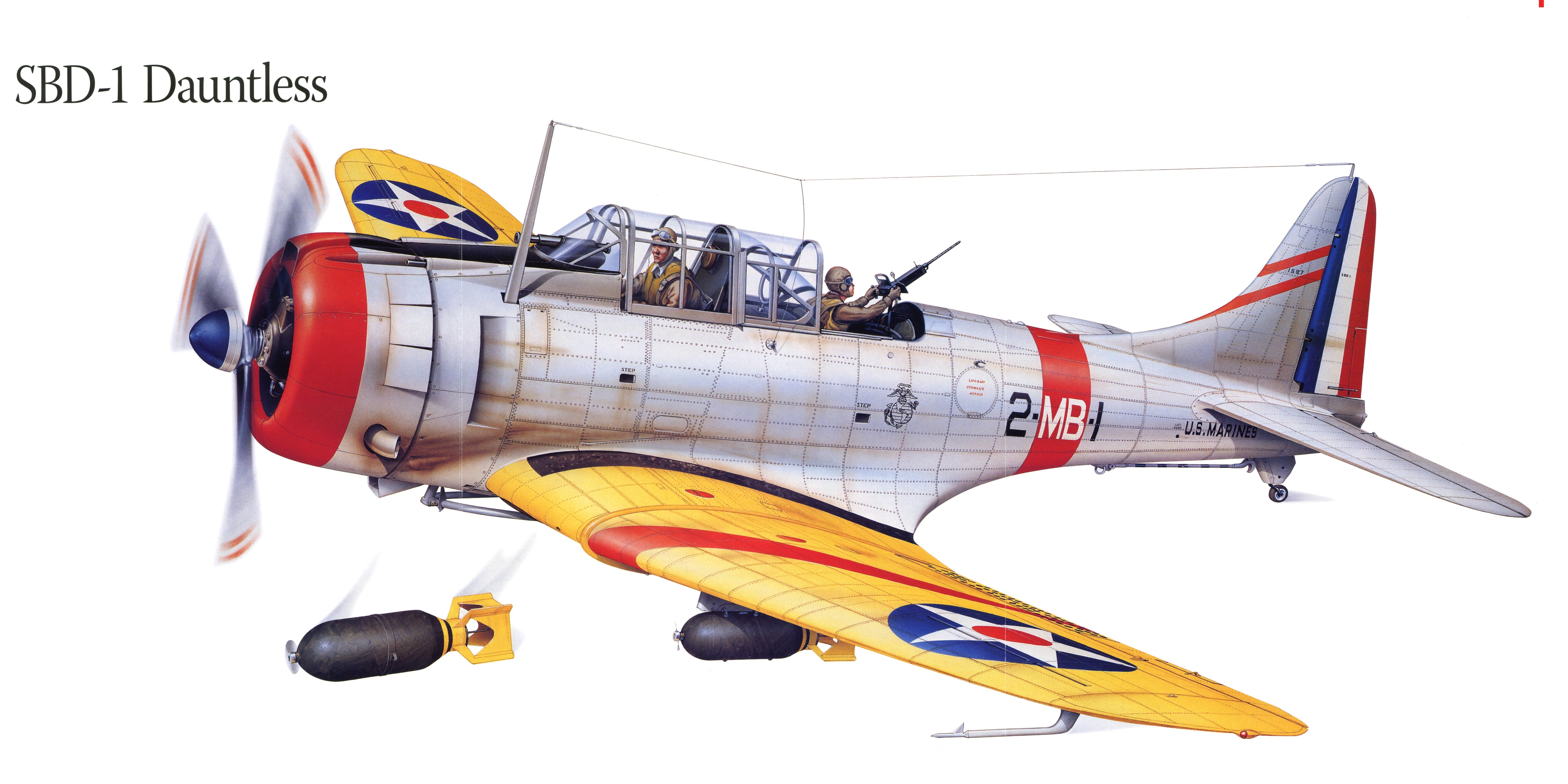 sbd 1, Dauntless, Military, War, Art, Painting, Airplane, Aircraft, Weapon, Fighter Wallpaper