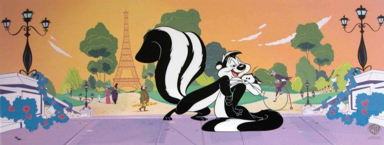 pepe, Le, Pew, Looney, Tunes, French, France, Comedy, Family, Animation, 1pepepew, Skunk, Cat, Romance HD Wallpaper Desktop Background