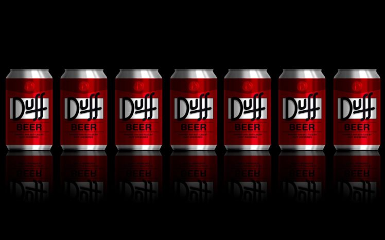 the, Simpsons, Duff, Beer HD Wallpaper Desktop Background
