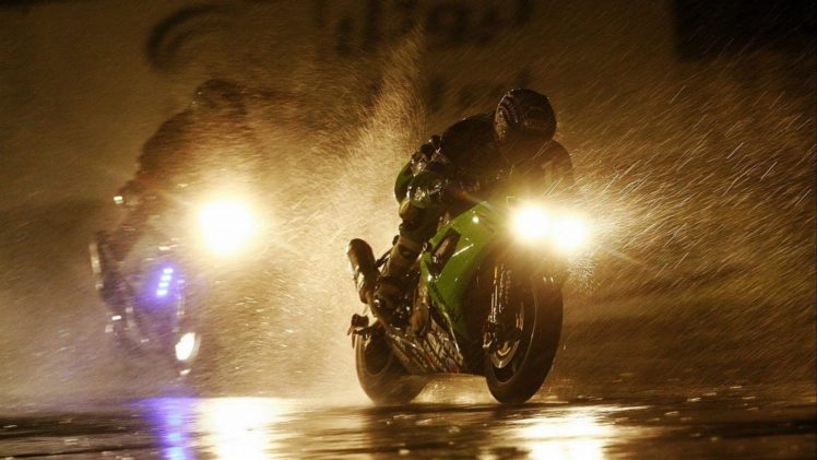 motorcycle, Race, In, The, Rain, Bike, Wallpaper, Hd Wallpapers HD / Desktop  and Mobile Backgrounds