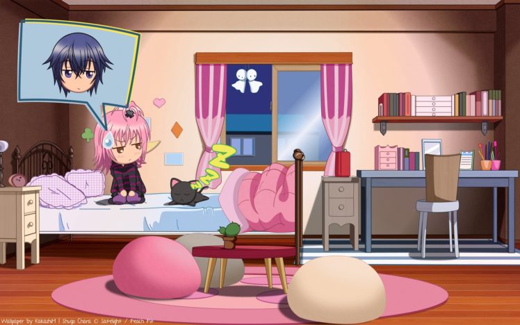 animal, Cat, Hinamori, Amu, Shugo, Chara, Tsukiyomi, Ikuto, Watermark HD Wallpaper Desktop Background