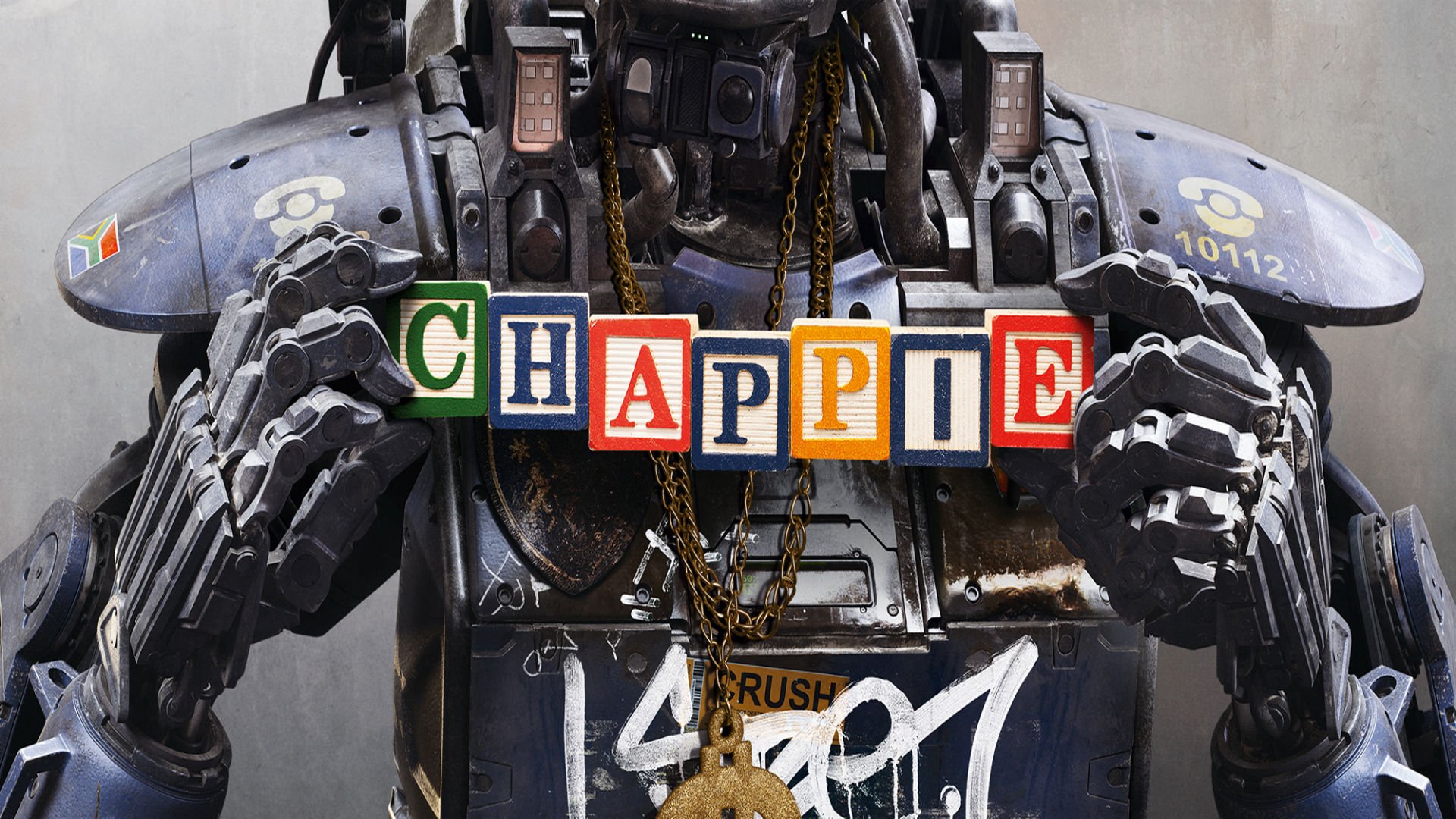 chappie, Sci fi, Futuristic, Action, Thriller, Robot, Technics, Science, Technology, 1chappie Wallpaper