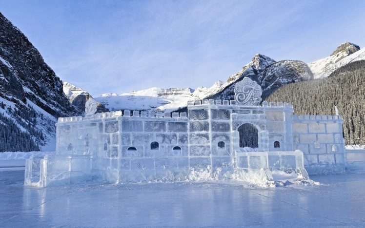 ice, Landscapes, White, Ice, Castle HD Wallpaper Desktop Background