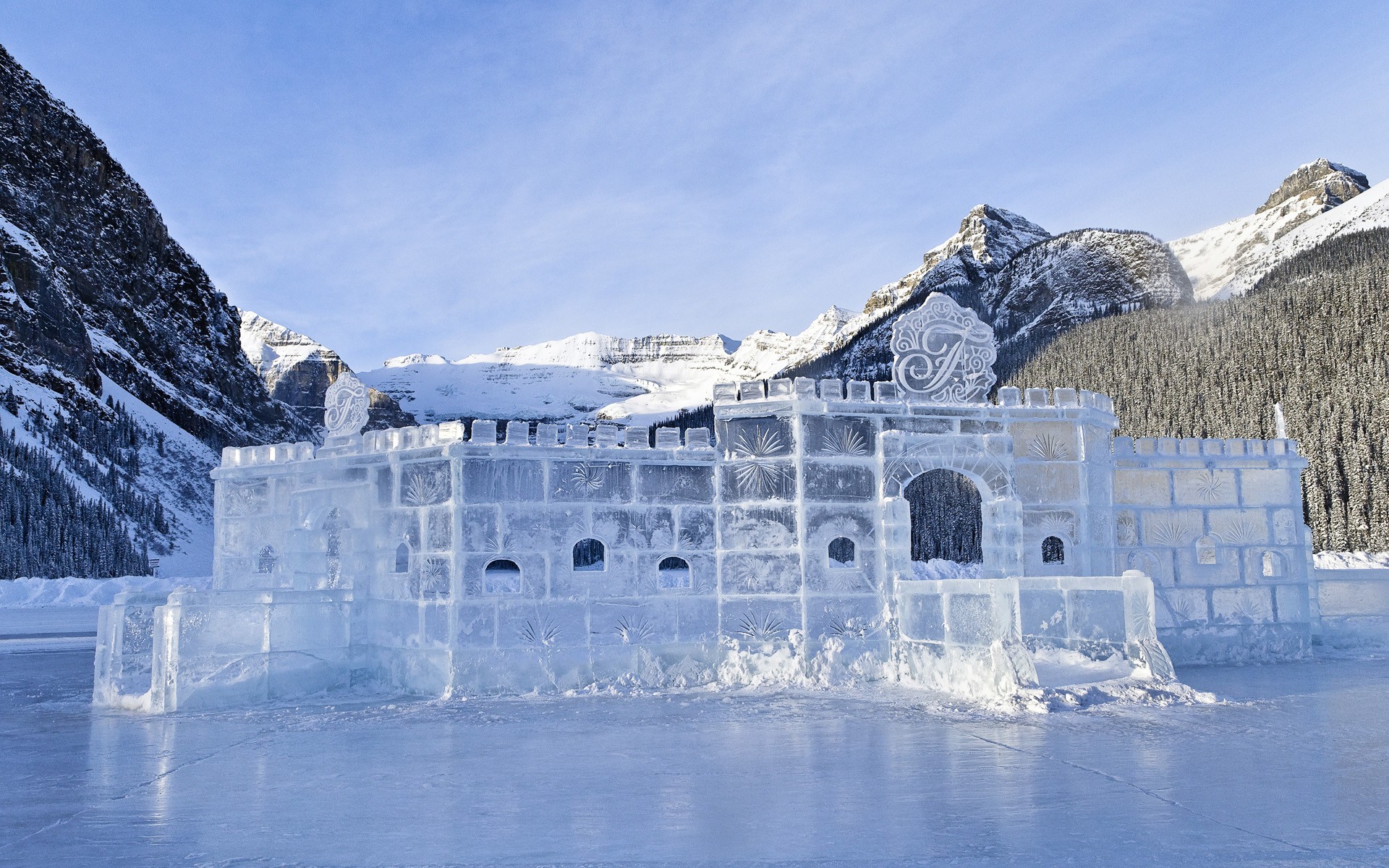 ice, Landscapes, White, Ice, Castle Wallpaper