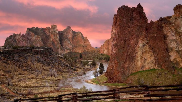 sunrise, Rock, Oregon, Parks HD Wallpaper Desktop Background