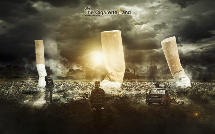 cigarette, Smoke, Smoking, Cigarettes, Tobacco, Cigars, Cigar, Poster, Death, Gas, Mask, Apocalyptic, Horor HD Wallpaper Desktop Background