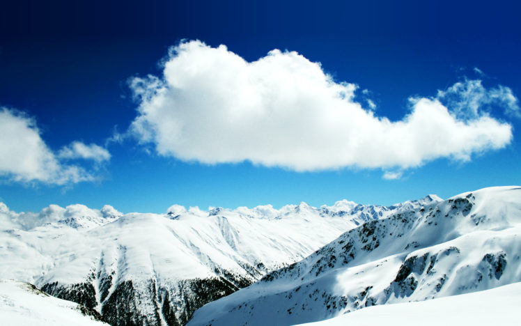 winter, Snow, Mountains HD Wallpaper Desktop Background