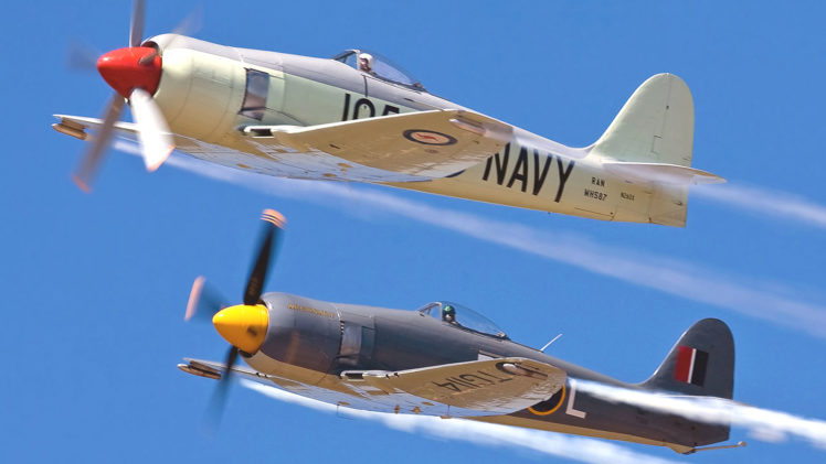 aircraft, Military, Planes, Hawker, Sea, Fury HD Wallpaper Desktop Background