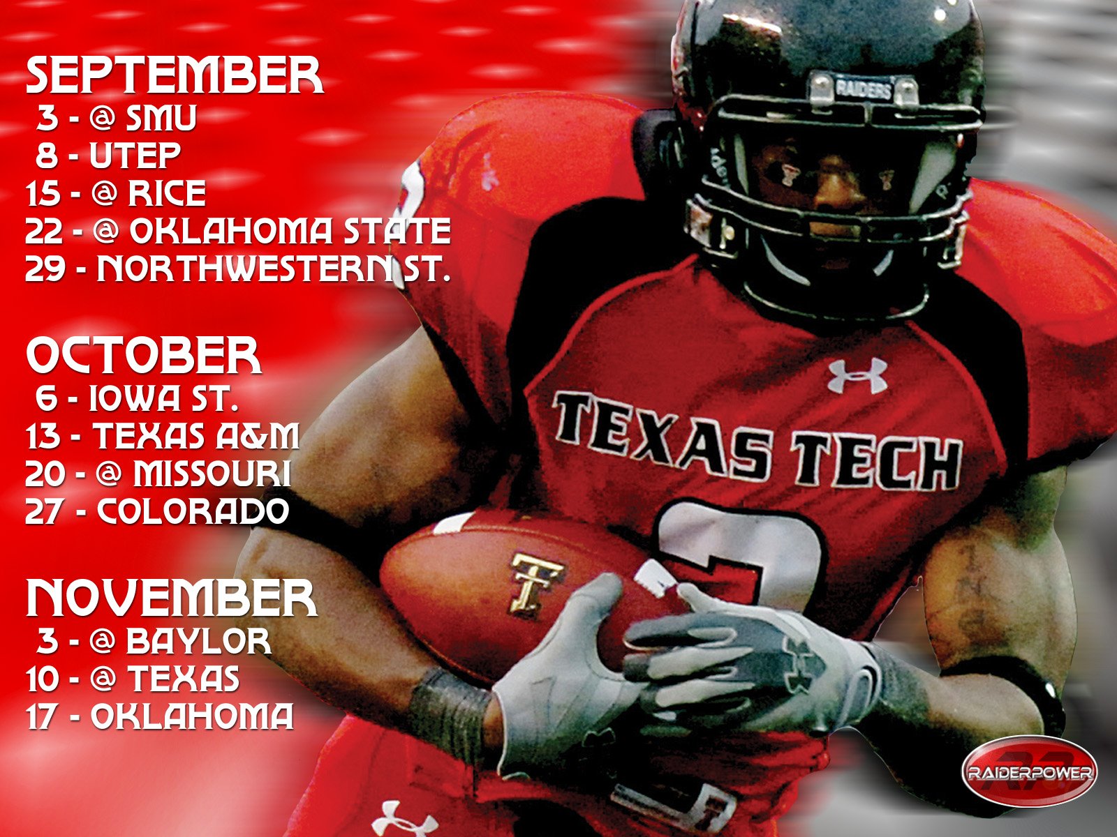texas, Tech, Red, Raiders, College, Football, Texastech Wallpaper