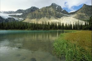 glacial, Lake, Rocky, Mountains, Alberta, Canada