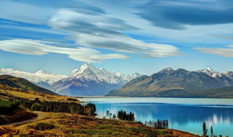 new, Zealand, Mountains, Lake, Sky, Lake, Pukaki, Nature HD Wallpaper Desktop Background