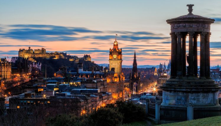 scotland, Calton, Hill, Edinburgh, Dugald, Stewart, Monument HD Wallpaper Desktop Background