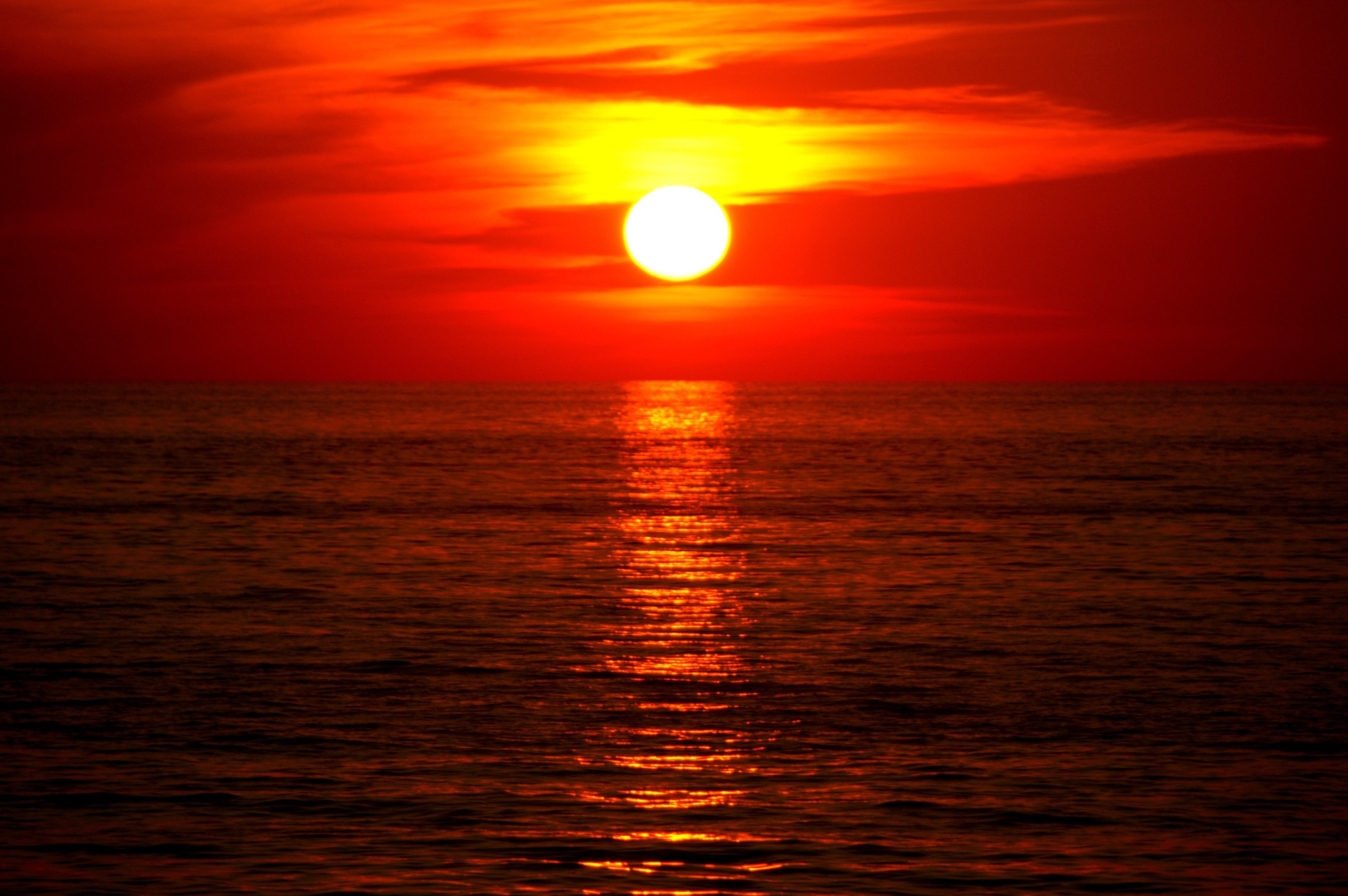 sunrise, Sunset, Sky, Water, Sun, Nature Wallpaper