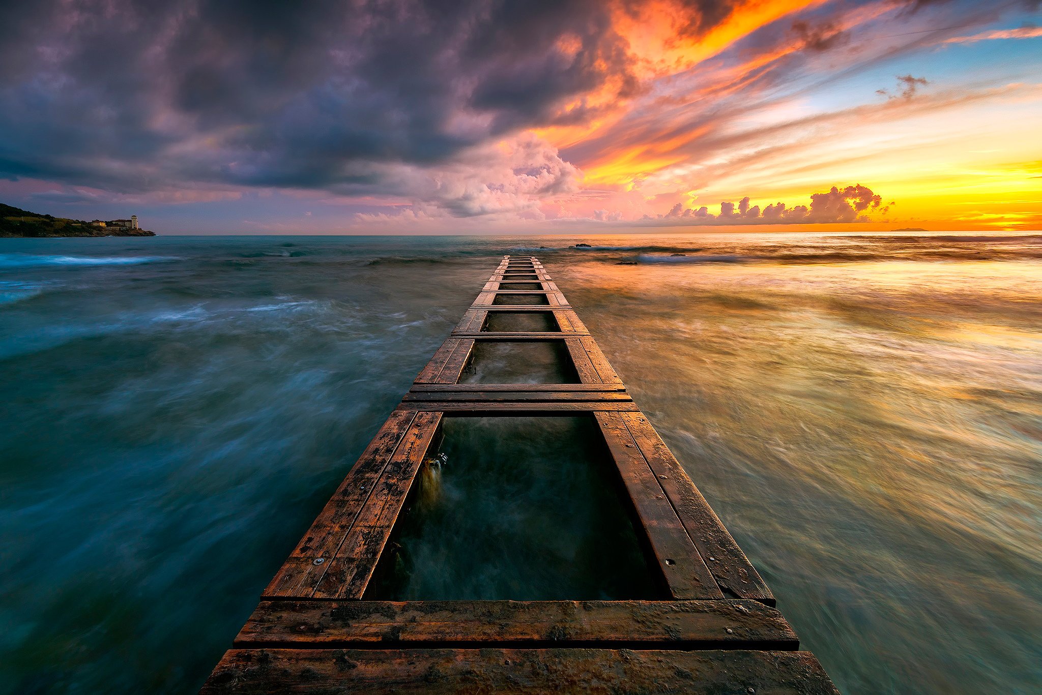 tuscany, Landscape, Clouds, Sea, Italy Wallpaper