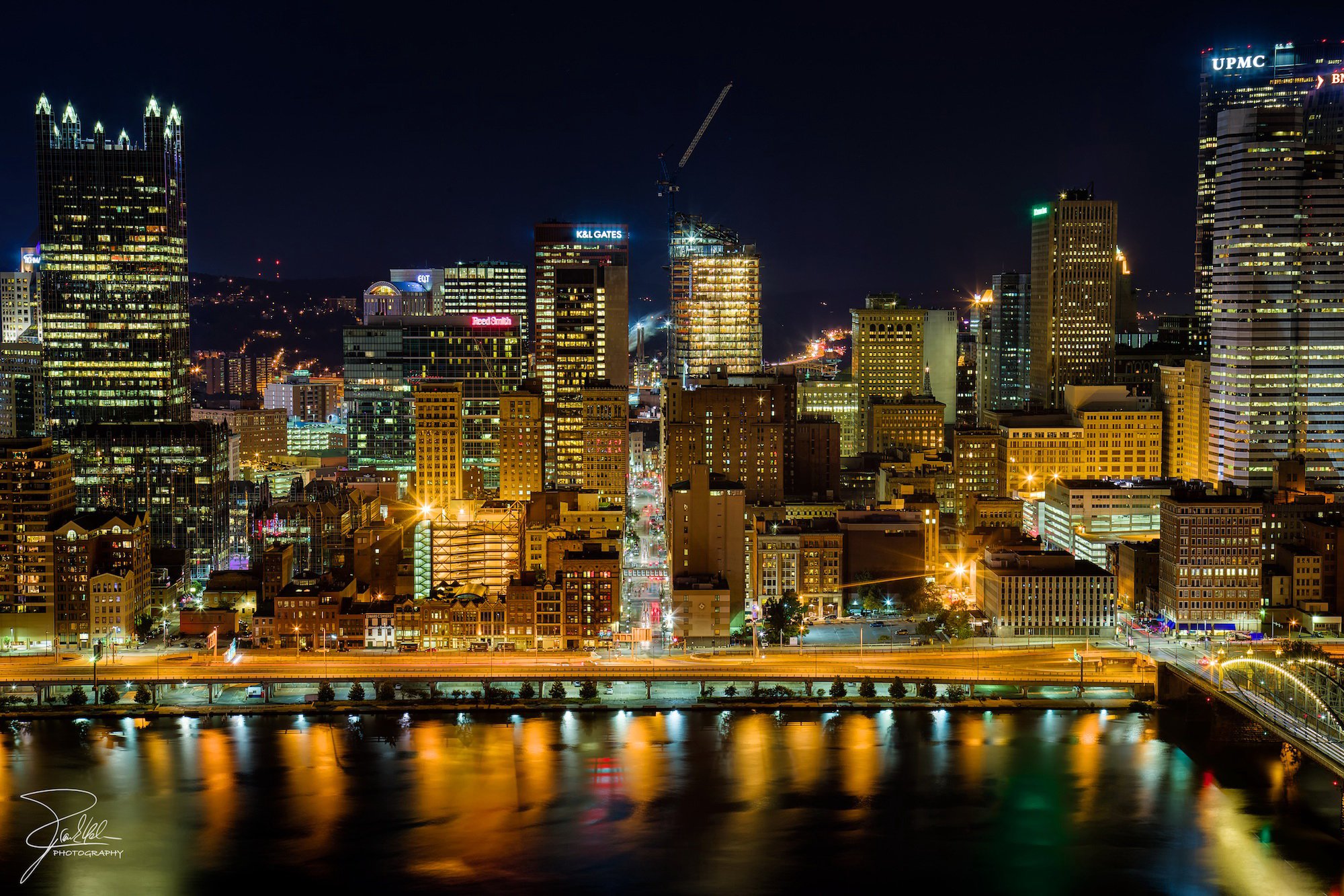 usa, Houses, River, Pittsburgh, Pennsylvania, Night, Cities Wallpaper
