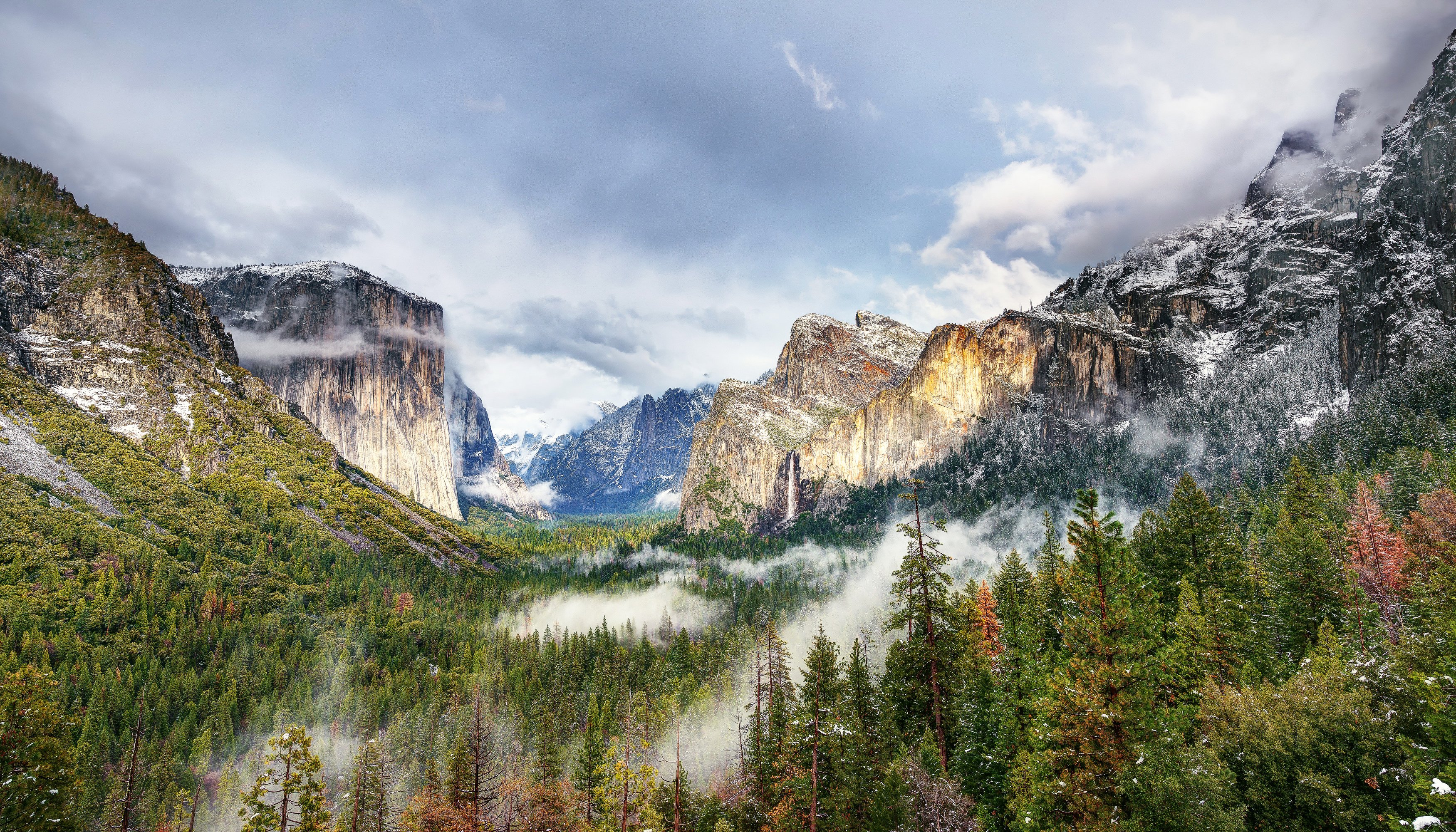 usa, Park, Mountains, Forests, Yosemite, Nature, Waterfall Wallpaper
