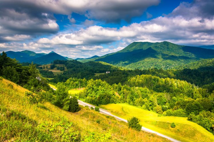 usa, Scenery, Mountain, Forest, Appalachian, Clouds, Nature HD Wallpaper Desktop Background
