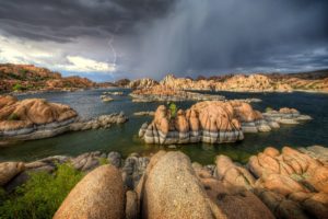 watson, Storm, Watson, Lake, Arizona, Rain, Lightning