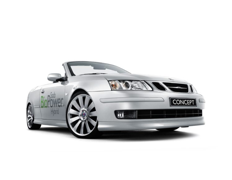2006, Saab, 9 3, Convertible, Biopower, Hybrid, Concept HD Wallpaper Desktop Background