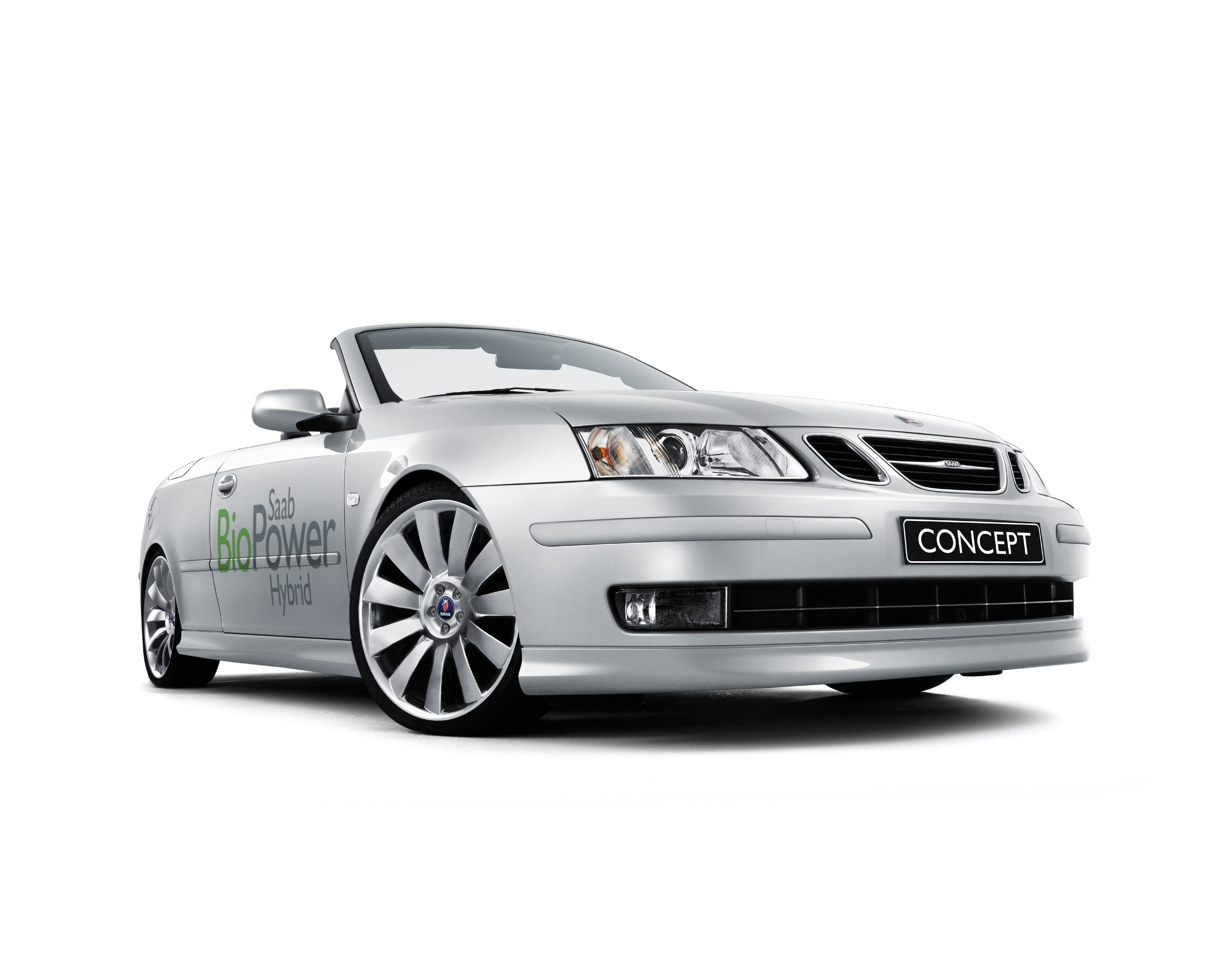 2006, Saab, 9 3, Convertible, Biopower, Hybrid, Concept Wallpaper