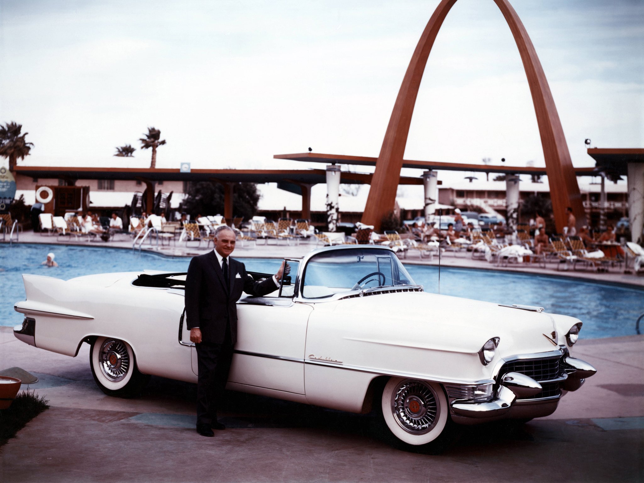 1955, Cadillac, Eldorado, 6267sx, Luxury, Retro, Vintage, Convertible Wallpaper