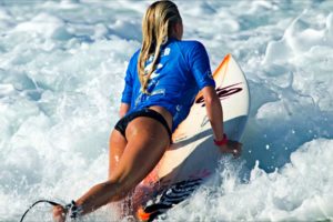 sports,  , Blonde, Girl, Surfer, Surfing, Surfboard