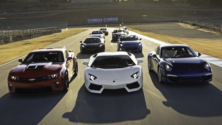 cars, Track, Jaguar, Xkr, Chevrolet, Camaro, Zl1, Mclaren, Mp4 12c, Subaru, Brz, Lamborghini, Aventador, Lp700 4, Mercedes, C63, Amg, Shelby, Gt500, Nissan, Gtr, Porsche, 911, 99 HD Wallpaper Desktop Background