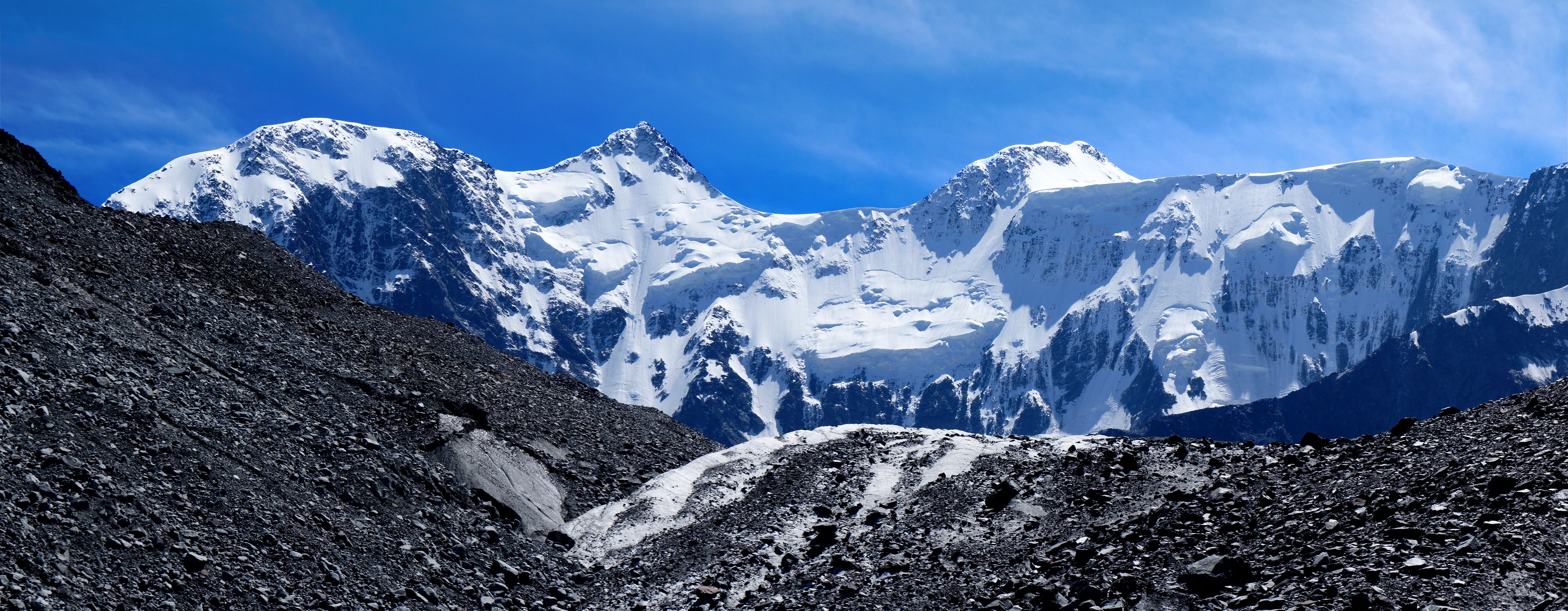 panorama, Dual, Monitor, Mountain, Snow Wallpaper
