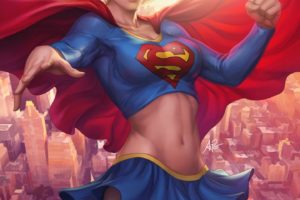 comics supergirl, Fantasy, Long, Hair, Sunshine, City, Hero, Girl