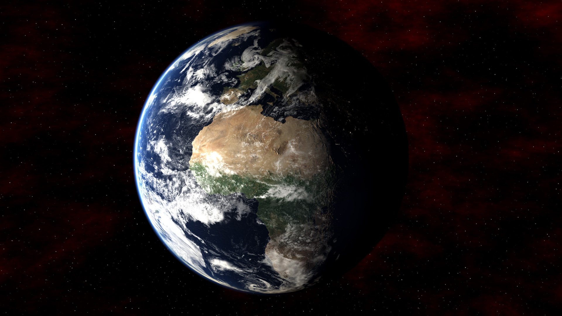 earth, In, Space Wallpaper