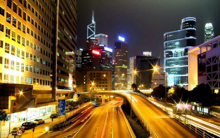 hong, Kong, City, Nights HD Wallpaper Desktop Background