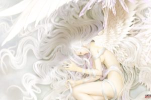 angel, Wings, White, Hair, Fantasy, Girl