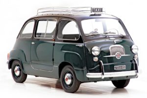 cars, Classic, Fiat, 600, Minivan, Multipla, Italia, Italie, Cab, Taxi