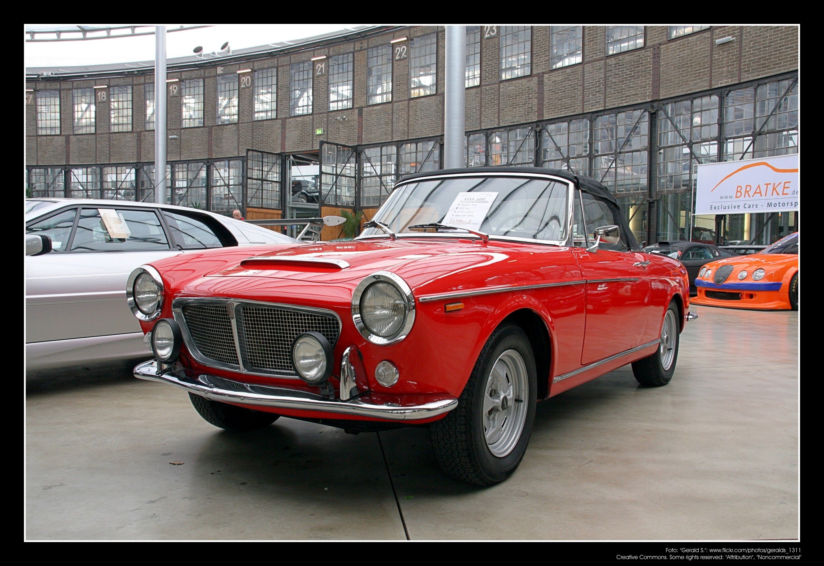 1200, Cars, Classic, Fiat, Italia, Italie, Cabriolet, Convertible Wallpaper