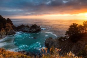 sunset mcway falls california