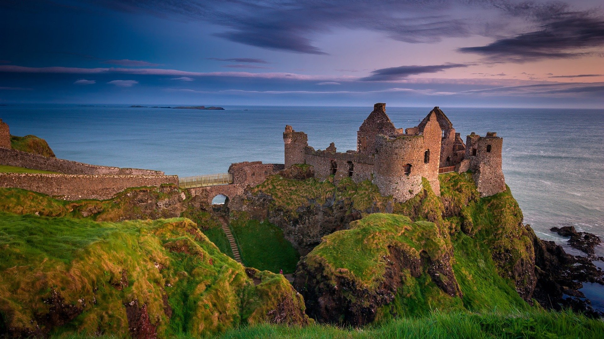 northern, Ireland, County, Antrim, Castle, Danlos Wallpaper