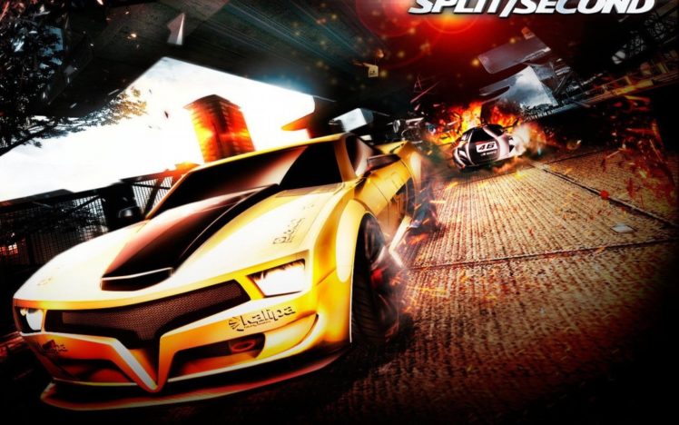 split, Second, Action, Racing, Race, Video, Game, Arcade, Splitsecond, Velocity, Disney, Poster HD Wallpaper Desktop Background