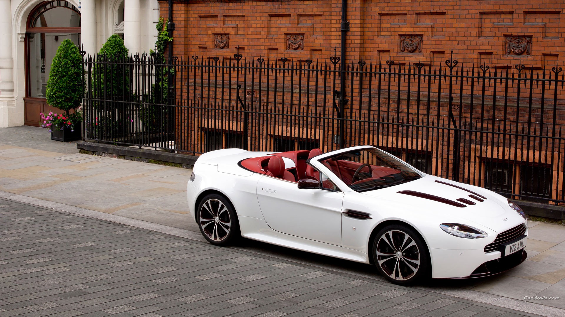 cars, Vantage, Convertible, White, Cars, Aston, Martin, V12, Vantage