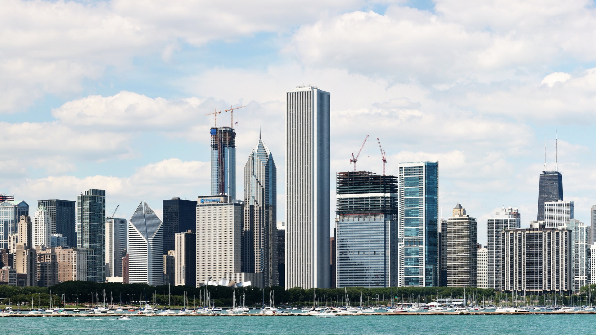 chicago, Skyscrapers, City, Skyline Wallpaper