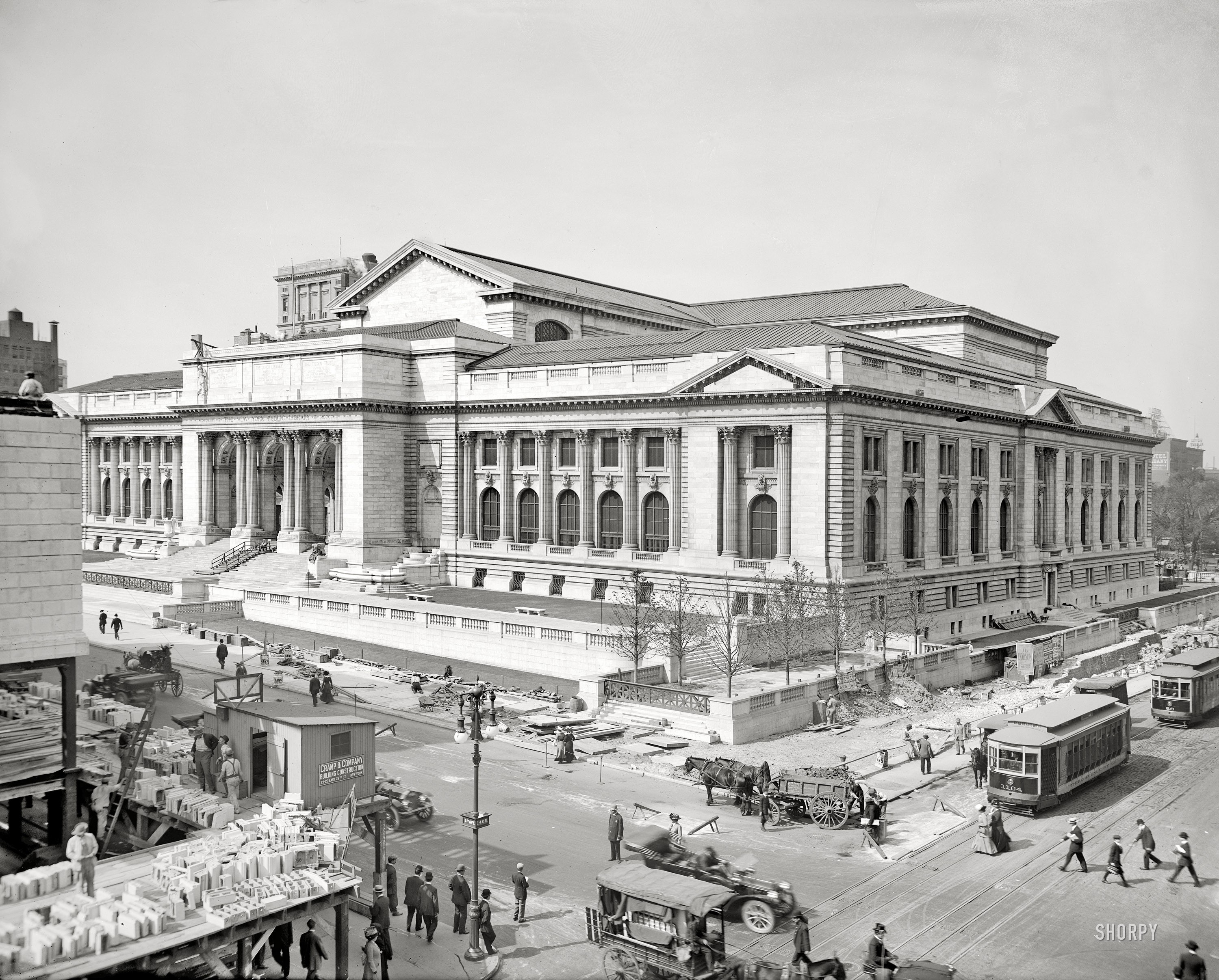 streets, Library, Buildings, New, York, City, Grayscale, Historical Wallpaper