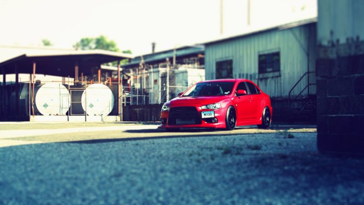 red, Cars, Mitsubishi, Lancer, Evolution HD Wallpaper Desktop Background