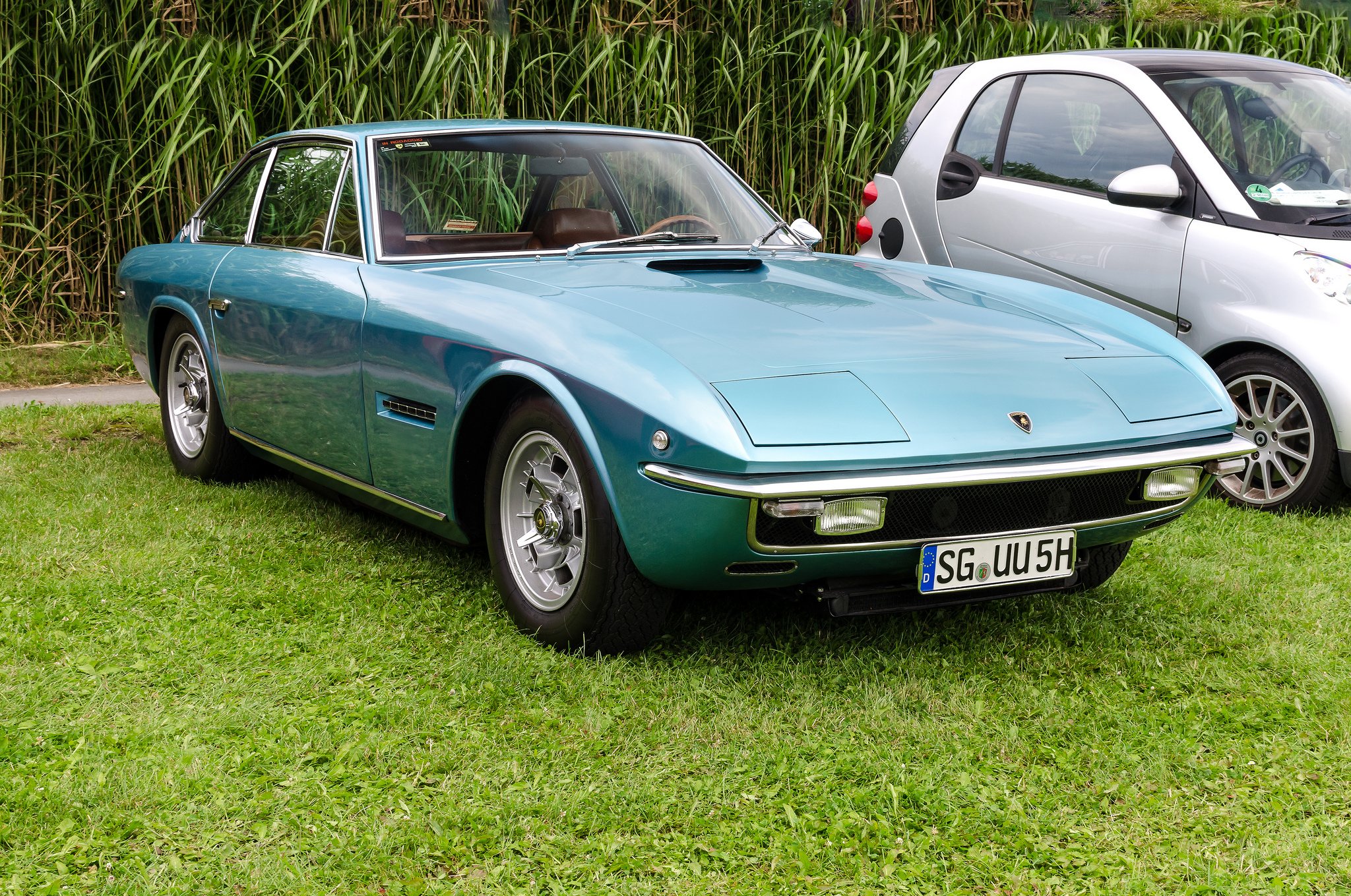 car, Classic, Islero, Italy, Lamborghini, Sportcars, Supercars, Blue, Bleu Wallpaper