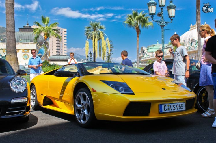 lamborghini, Murcielago, Roadster, Cars, Coupe, Supercars, Yellow, Jaune HD Wallpaper Desktop Background