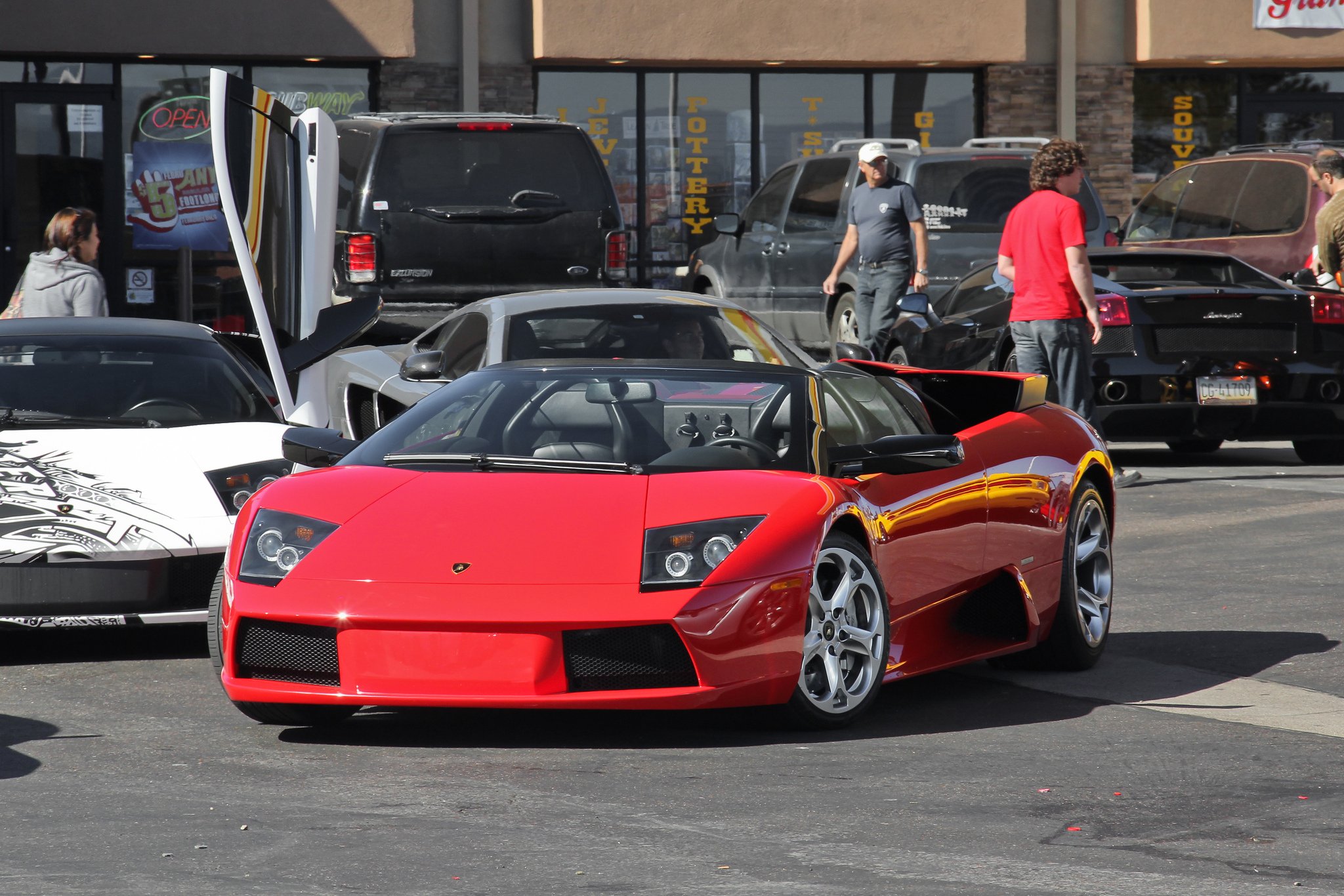 lamborghini, Murcielago, Roadster, Cars, Coupe, Supercars, Rouge ...