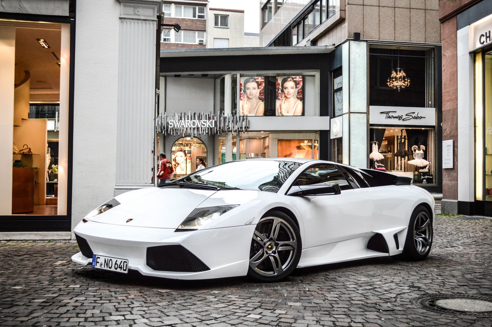lamborghini, Murcielago, Cars, Coupe, Supercars, Italy, Blanc, White Wallpaper